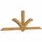 Ekena Millwork Redmond Rough Sawn Timber Gable Bracket, Western Red Cedar, 96"W x 32"H x 4"D x 4"F, 8/12 Pitch GBW096X32X0404RED00RWR - alternate 2